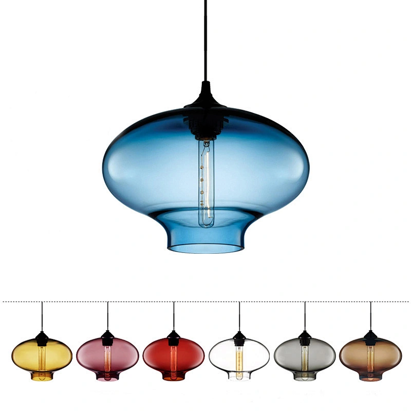 Modern Colorful Ball Chandeliers Indoor Lighting Lamps Hanging Hand Blown Glass Pendant Light