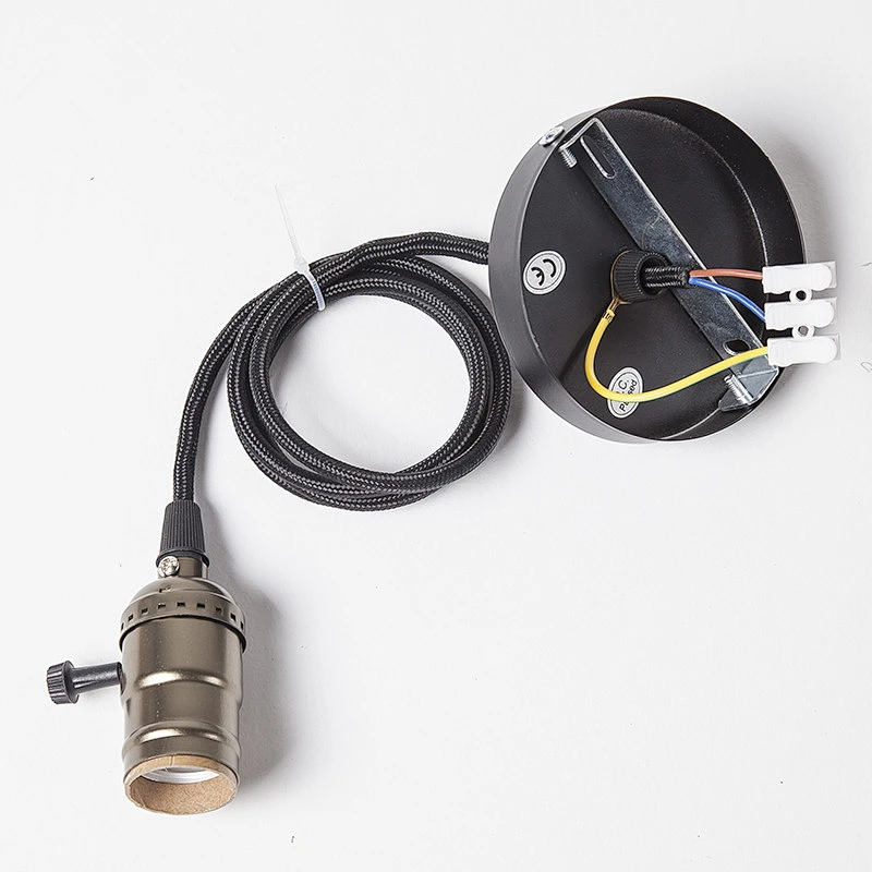 Hot Sale Pendant Lamp Component E27 Holder DIY Cord Set