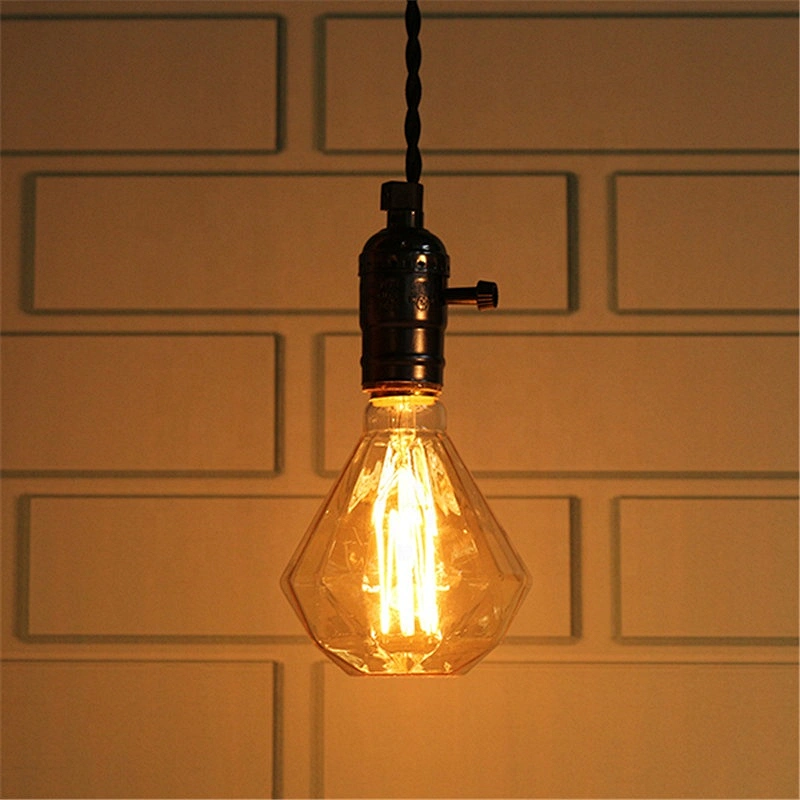 D95 Edison Diamond-shaped Ampoule Vintage Light Bulb E27 220V 40W Lampada Pendant Lights Incandescent Bulb Decor Retro Lamp