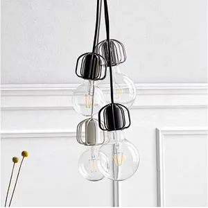 Vintage Pendant Light Metal Cage Pendant Lamp industriral hanglamp Fixture Luminaire lamp