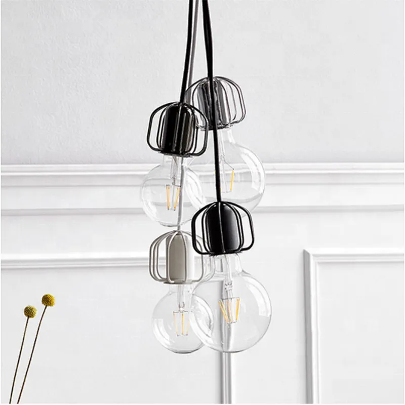 Vintage Pendant Light Metal Cage Pendant Lamp industriral hanglamp Fixture Luminaire lamp