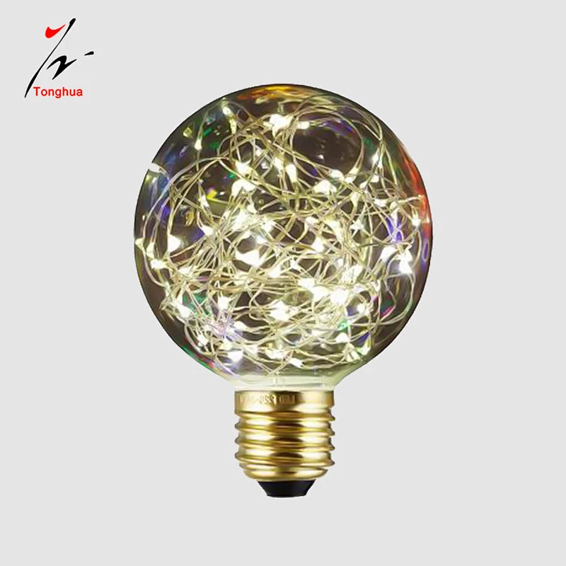 Edison Creative LED String Lights Firework Light G80,G95,G125 LED Copper Wire Decoration Wedding Decorative Light Bulb