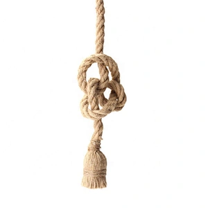 Vintage Single Double Heads Hemp Rope Pendant Lamp E26 Creative Industrial Lighting
