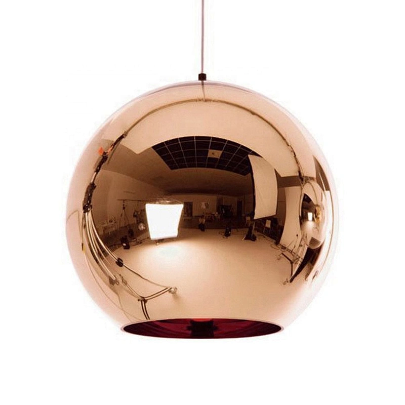 Globe Pendant Lights Copper Glass Mirror Ball Hanging Lamp Modern Lighting Fixtures Hanging Light