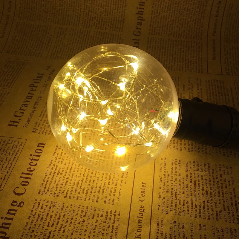 E27 LED Bulb String Filament Light G95 LED Holiday String Bulb