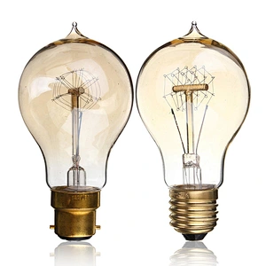 E27 B22 Base Edison Bulb A19 Loop Filament Bulb 25W 40W 60W