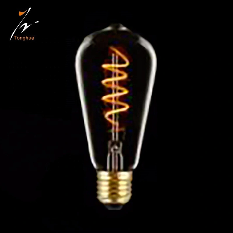 Vintage style light soft filament led bulb led edison light bulb E27 4w