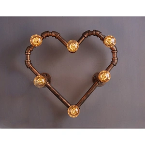 Iron retro vintage light antique loft water pipe lighting industrial wall lamp for restaurant decoration