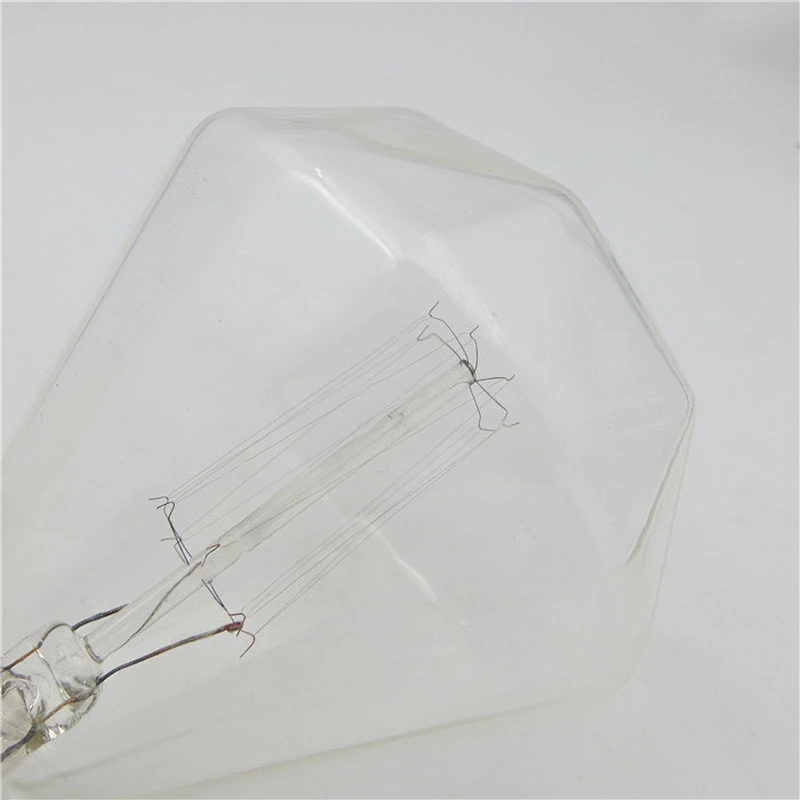 D95 Edison Diamond-shaped Ampoule Vintage Light Bulb E27 220V 40W Lampada Pendant Lights Incandescent Bulb Decor Retro Lamp