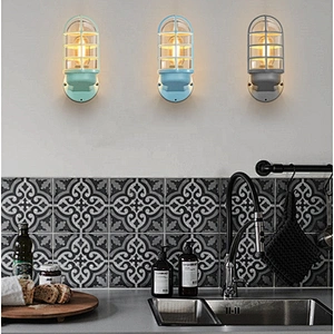 Vintage Industrial Metal Wall Lamp E27 Retro Country Style Wall Sconce