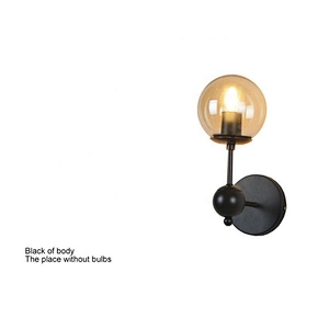 Nordic sitting room modern simple Glass dining room decoration bedroom creative Wall lamp