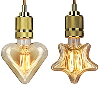 Vintage Carbon Filament Edison Bulbs Star Room Lighting Simple Creative Dining Room