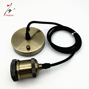 Tonghua Vintage Lighting Accessories Parts Hardware One Ring Die Casting Aluminum Pendant Lamp Holder e27