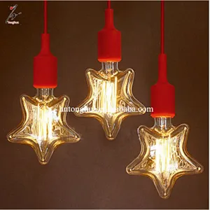 Vintage Carbon Filament Edison Bulbs Star Room Lighting Simple Creative Dining Room