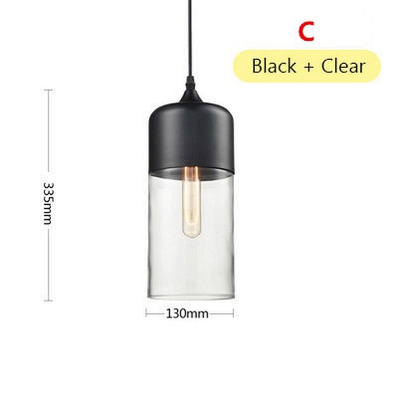 Modern Indoor Lighting Clear Single Glass Chandelier