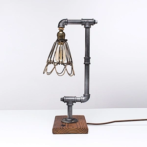 Loft Industrial Water Tube Light American Retro Creative Table lamp