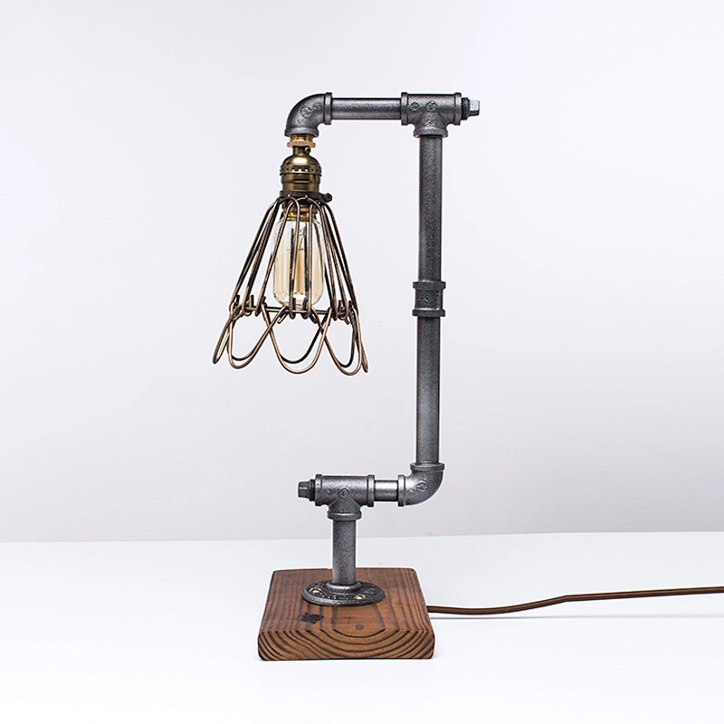 Loft Industrial Water Tube Light American Retro Creative Table lamp