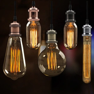 Modern aluminum lamp holder pendant lights E27 Lamp socket 110V 220V Vintage Bulb Decor Hanging Lamp