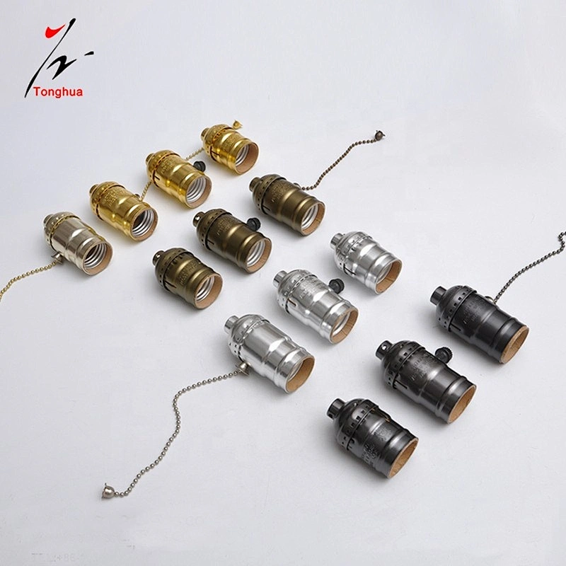 Wholesale Price Vintage Retro Socket Holder E26/E27 Lamps Base 110-240v Knob Switch Base