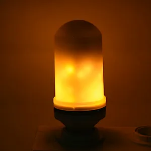 Tonghua Popular Creative 3 Modes Gravity Sensor LED Fire Flame Light E27 E26 B22 Effect Fire Flickering Emulation Bulb