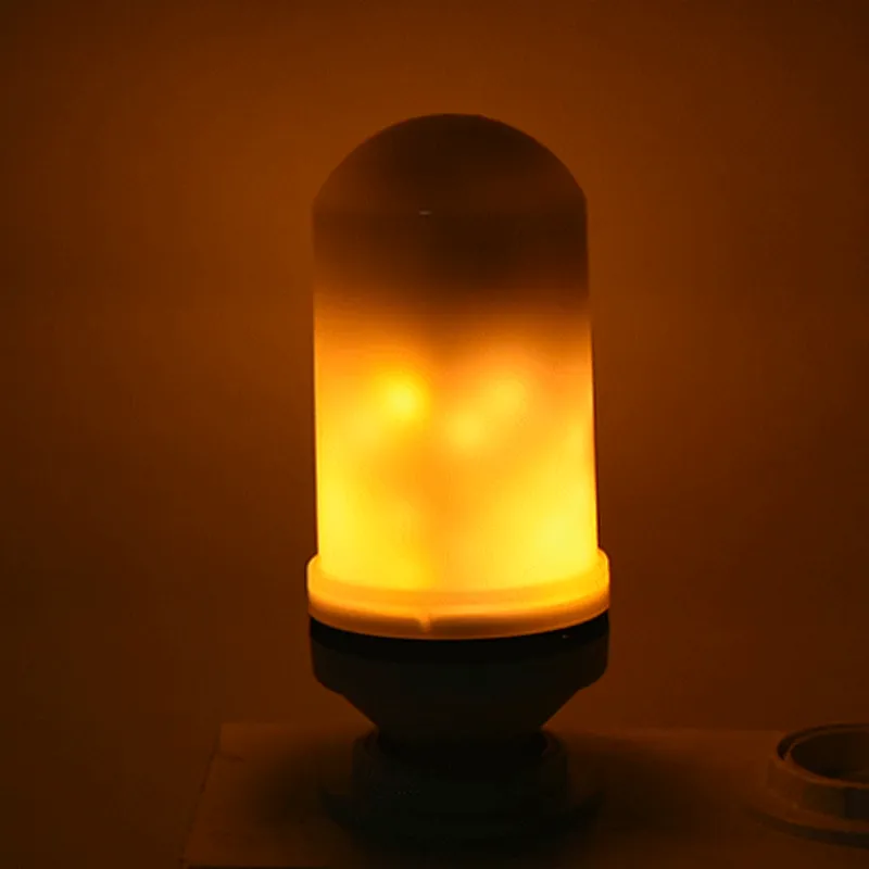 Tonghua Popular Creative 3 Modes Gravity Sensor LED Fire Flame Light E27 E26 B22 Effect Fire Flickering Emulation Bulb