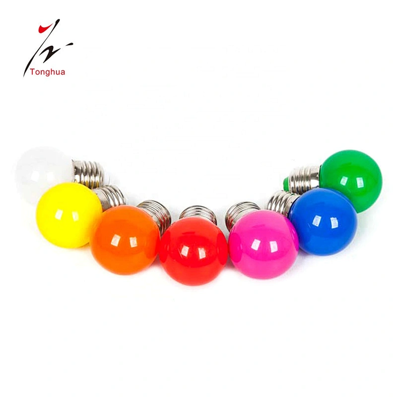 Colorful led bulb G45 globe bulb led decorative bubble plastic lamps