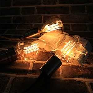E26 E27 Romantic Vintage Edison Light Bulb with Heart-shaped 40W for Retro Chandelier Pendant Lamp