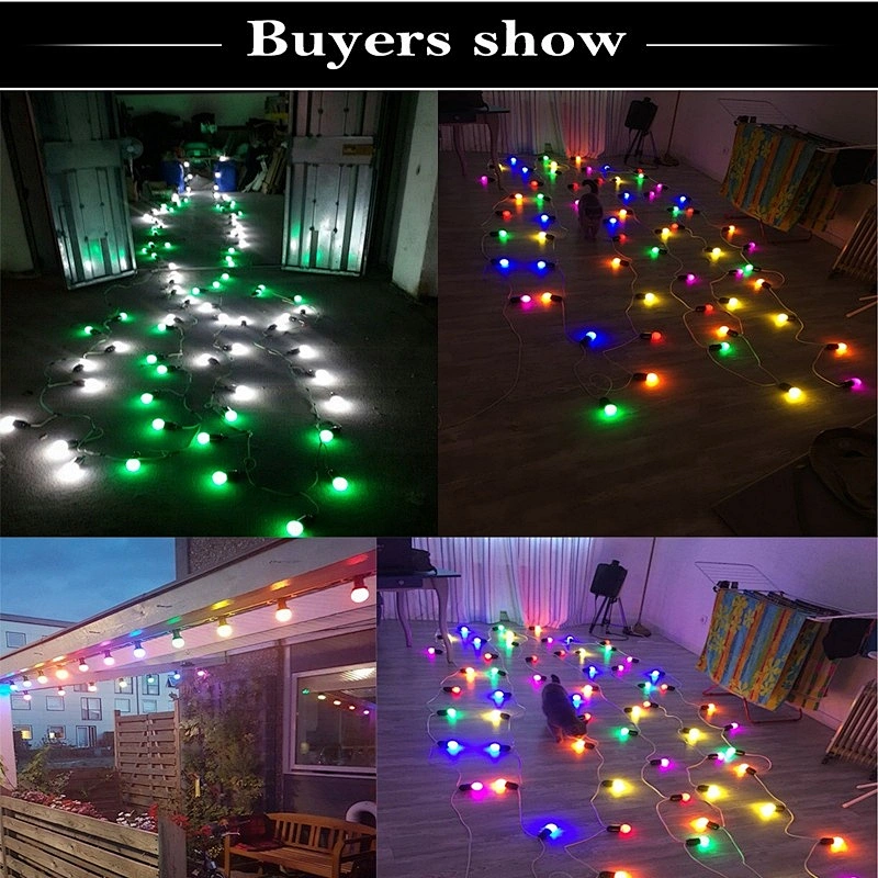 Colorful led bulb G45 globe bulb led decorative bubble plastic lamps
