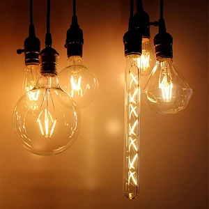Bombillas E27 LED Filament Light Retro Edison Lamp Bulb 220V G95 2W 4W 6W 8W Lampada LED Edison Light Chandelier Bulb