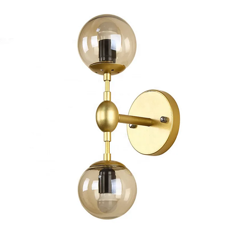 Nordic sitting room modern simple Glass dining room decoration bedroom creative Wall lamp