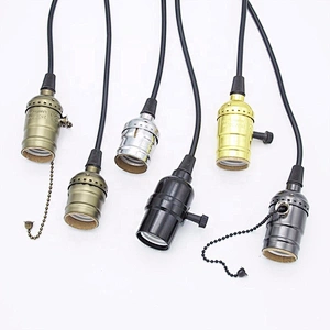 Wholesale Price Vintage Retro Socket Holder E26/E27 Lamps Base 110-240v Knob Switch Base