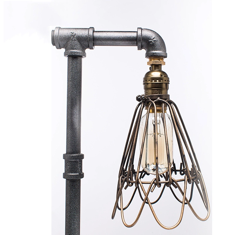 Loft Industrial Water Tube Light American Retro Creative Table lamp