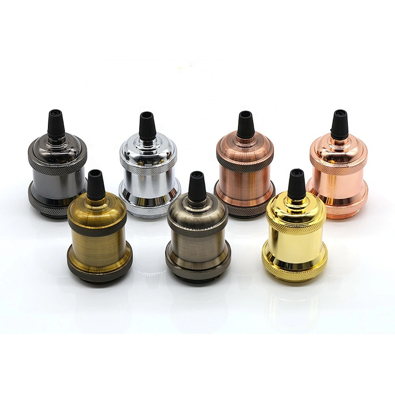 Modern aluminum lamp holder pendant lights E27 Lamp socket 110V 220V Vintage Bulb Decor Hanging Lamp