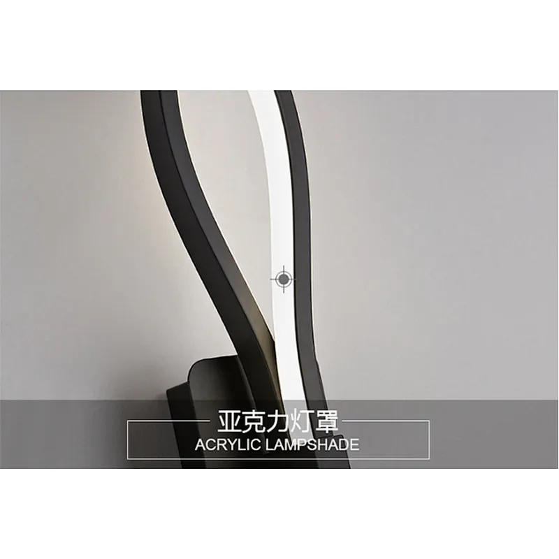 Minimalist Wall Lamps 16W AC85-265V LED Black White Lamp Lighting Decoration