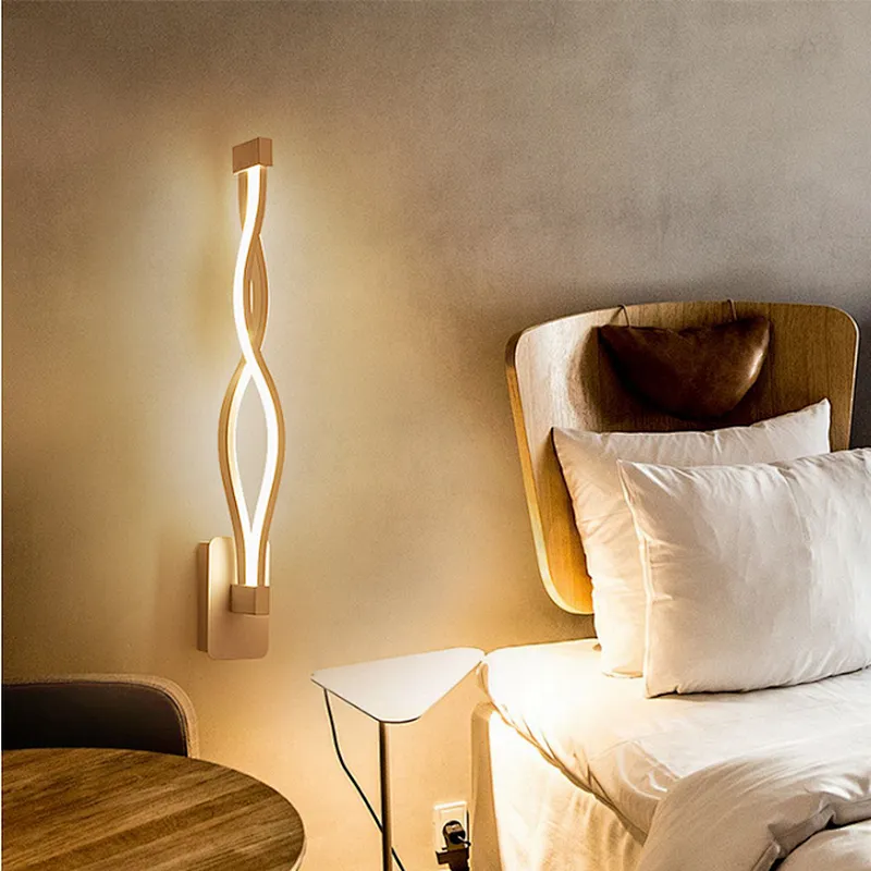 Minimalist Wall Lamps 16W AC85-265V LED Black White Lamp Lighting Decoration