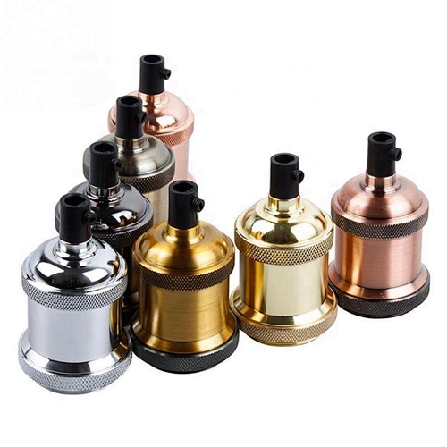 Tonghua Vintage Lighting Accessories Parts Hardware One Ring Die Casting Aluminum Pendant Lamp Holder e27