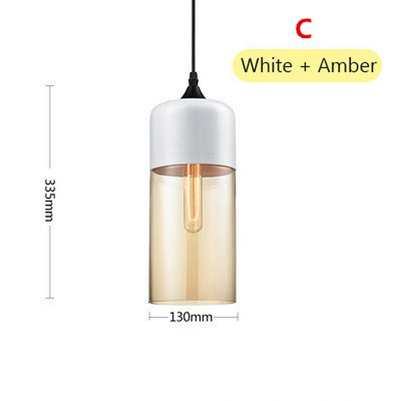Modern Indoor Lighting Clear Single Glass Chandelier