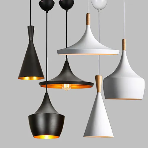 New Design Rubber Wood Dining Pendant Lamp Retro Industrial Bar Chandelier Light Pendant Light