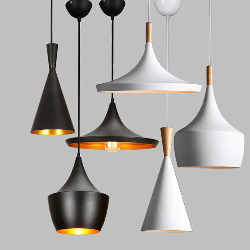 New Design Rubber Wood Dining Pendant Lamp Retro Industrial Bar Chandelier Light Pendant Light