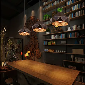 Vintage Cage Pendant Light Sconce Hanging Droplight Loft Industrial Hanging Lamp for Living Room