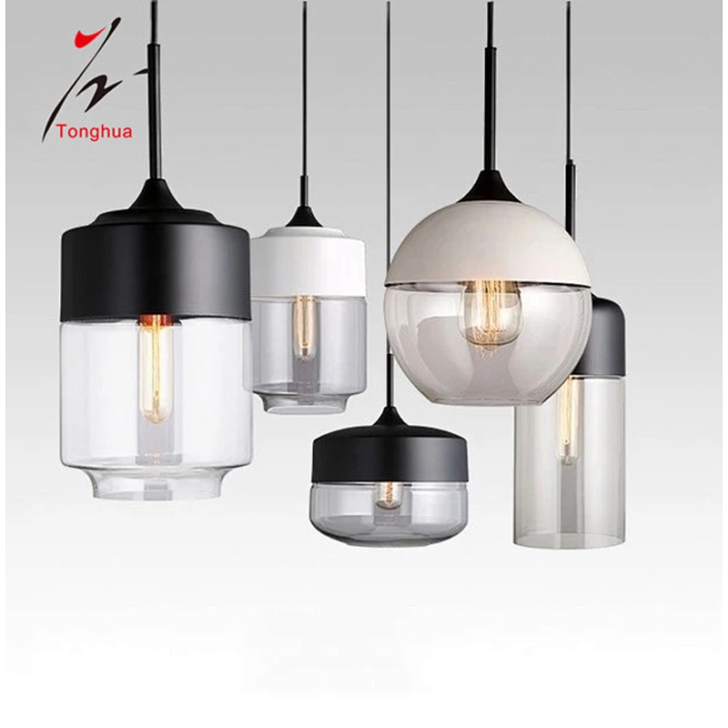 Modern Indoor Lighting Clear Single Glass Chandelier
