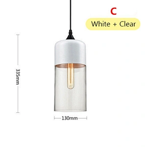Modern Indoor Lighting Clear Single Glass Chandelier