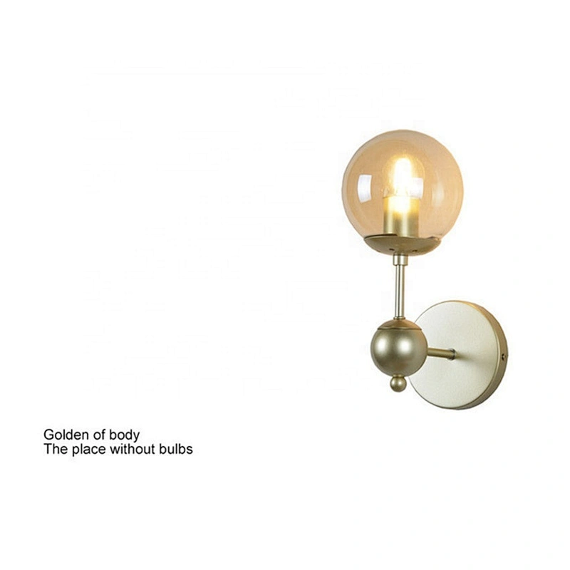 Nordic sitting room modern simple Glass dining room decoration bedroom creative Wall lamp