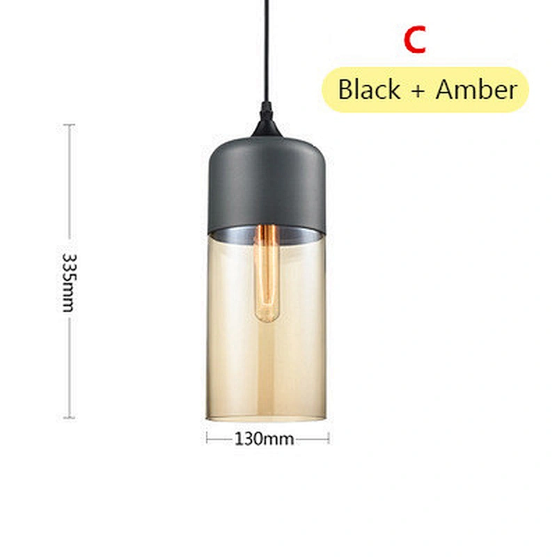 Modern Indoor Lighting Clear Single Glass Chandelier