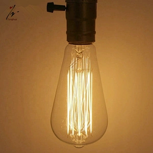 ST64 40w 60w Retro Edison Bulb E27 110v 220v Filament Vintage Light Bulbs