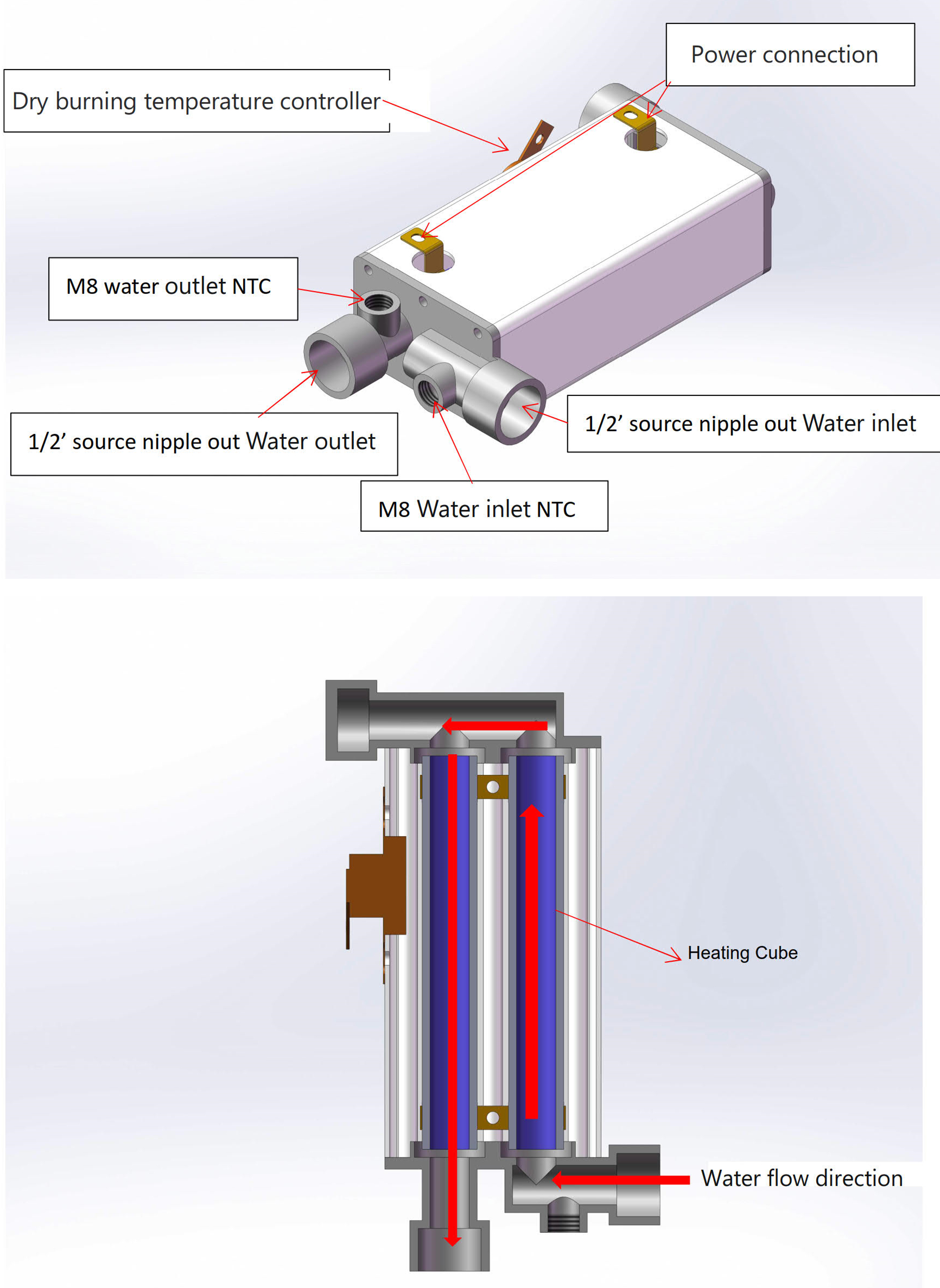 Electric HEATER Electric BOILER TANLESS water Heater;Electric Heating For Tankless Heater