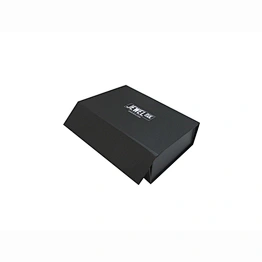2017 Custom matte black magnetic closure cardboard folded box