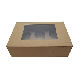 Food packaging kraft paper cupcake boxes wholesale