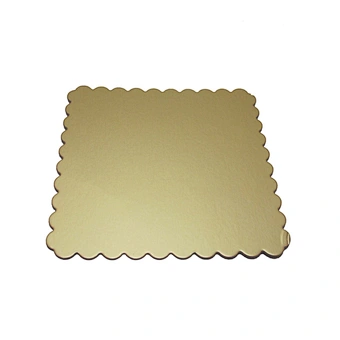 Custom different shape gold cake board rectangle