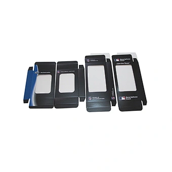 Custom cheap kraft/art card hanging mobile phone case packaging with PVC window